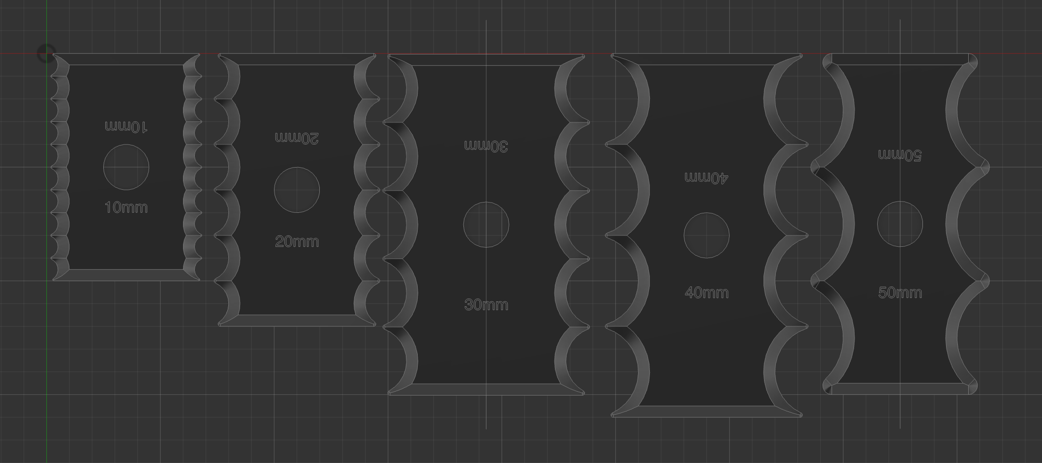 CAD design of pottery ribs
